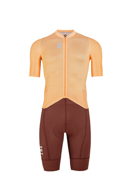 HardLite 2.3 Mens Pro Cycling Road Skinsuit Tangerine by Suarez