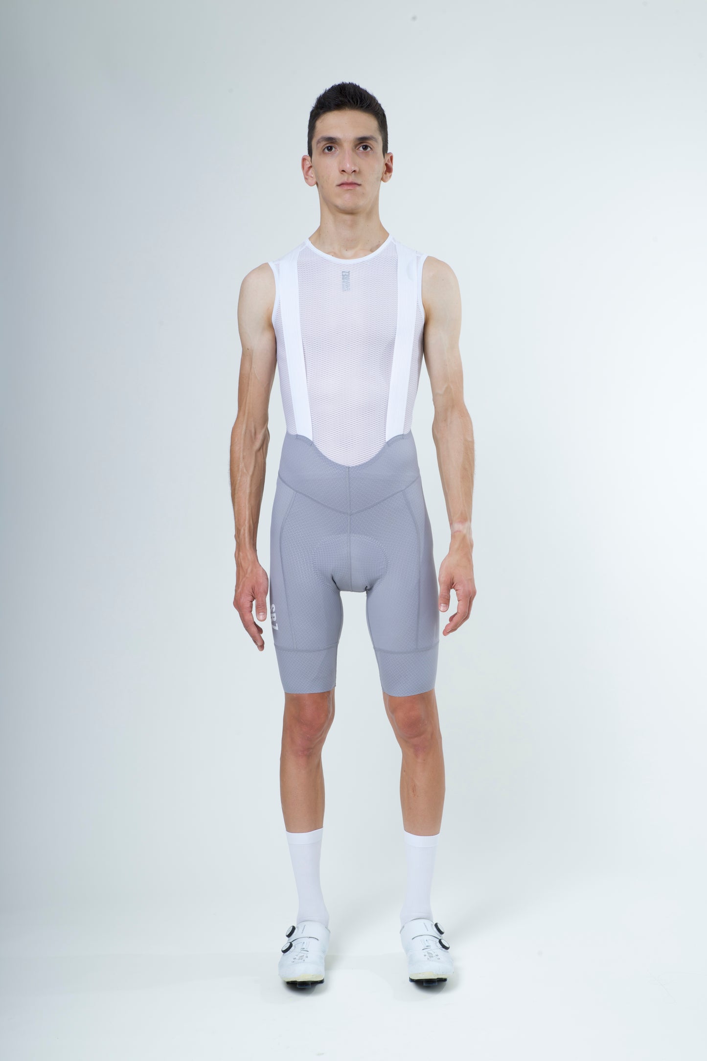 2025 Men's Cycling Bibshorts Hard Light Gray 2.4 by Suarez