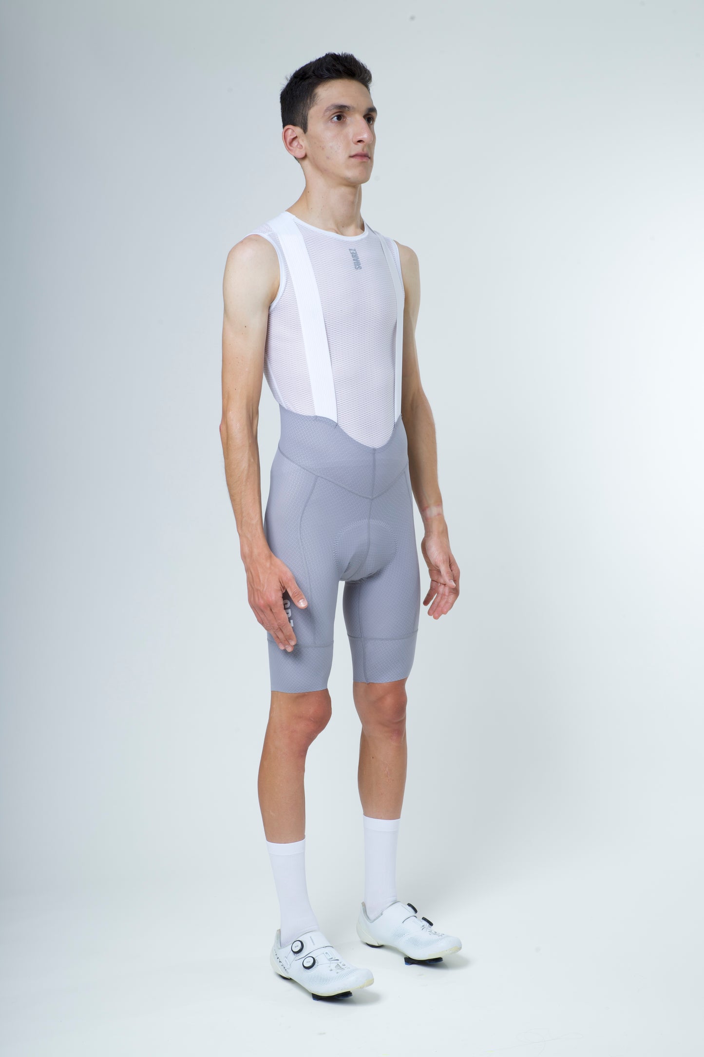 2025 Men's Cycling Bibshorts Hard Light Gray 2.4 by Suarez