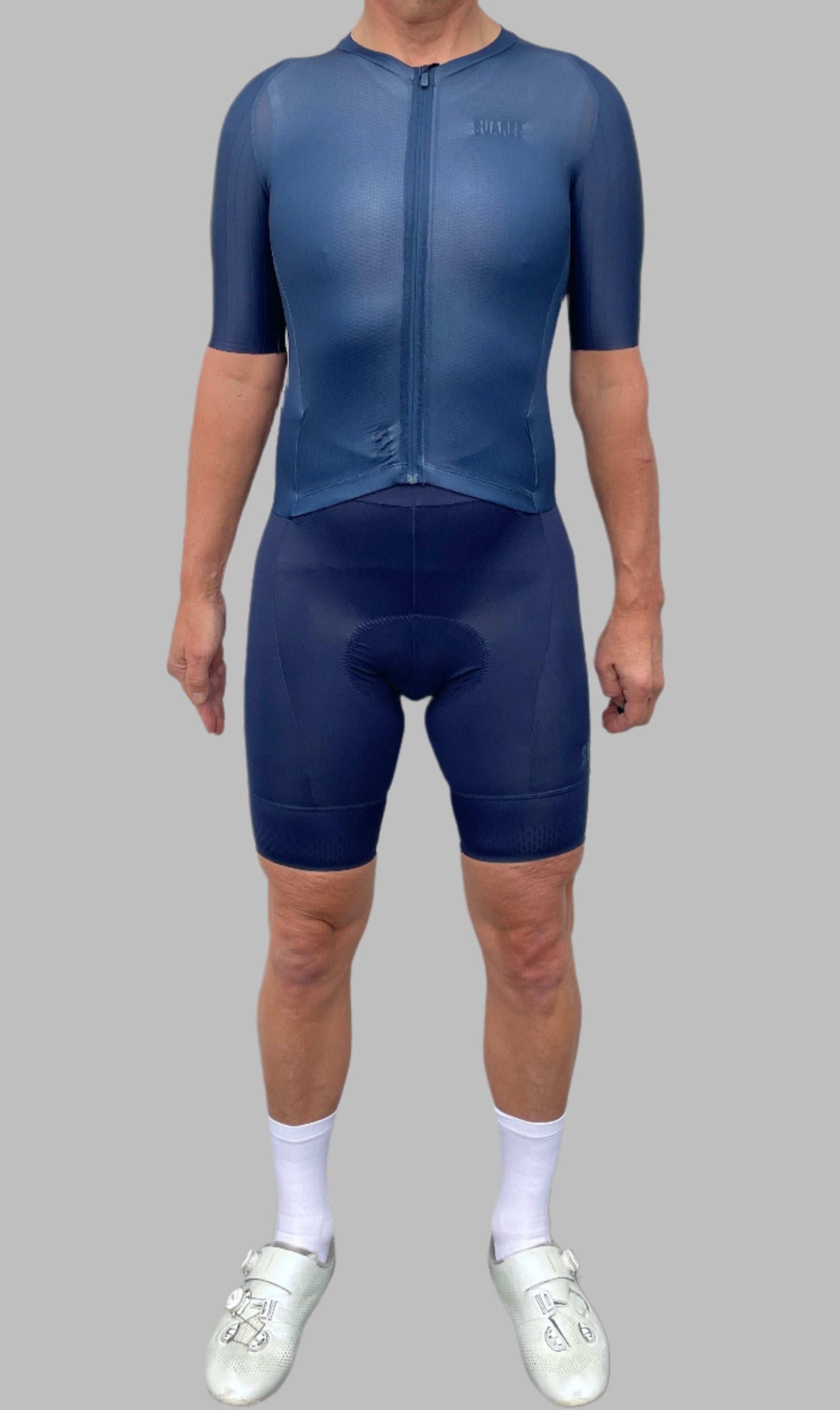 Men's Erodo 2.4 Cycling Skinsuit Navy Blue by Suarez | Cento Cycling