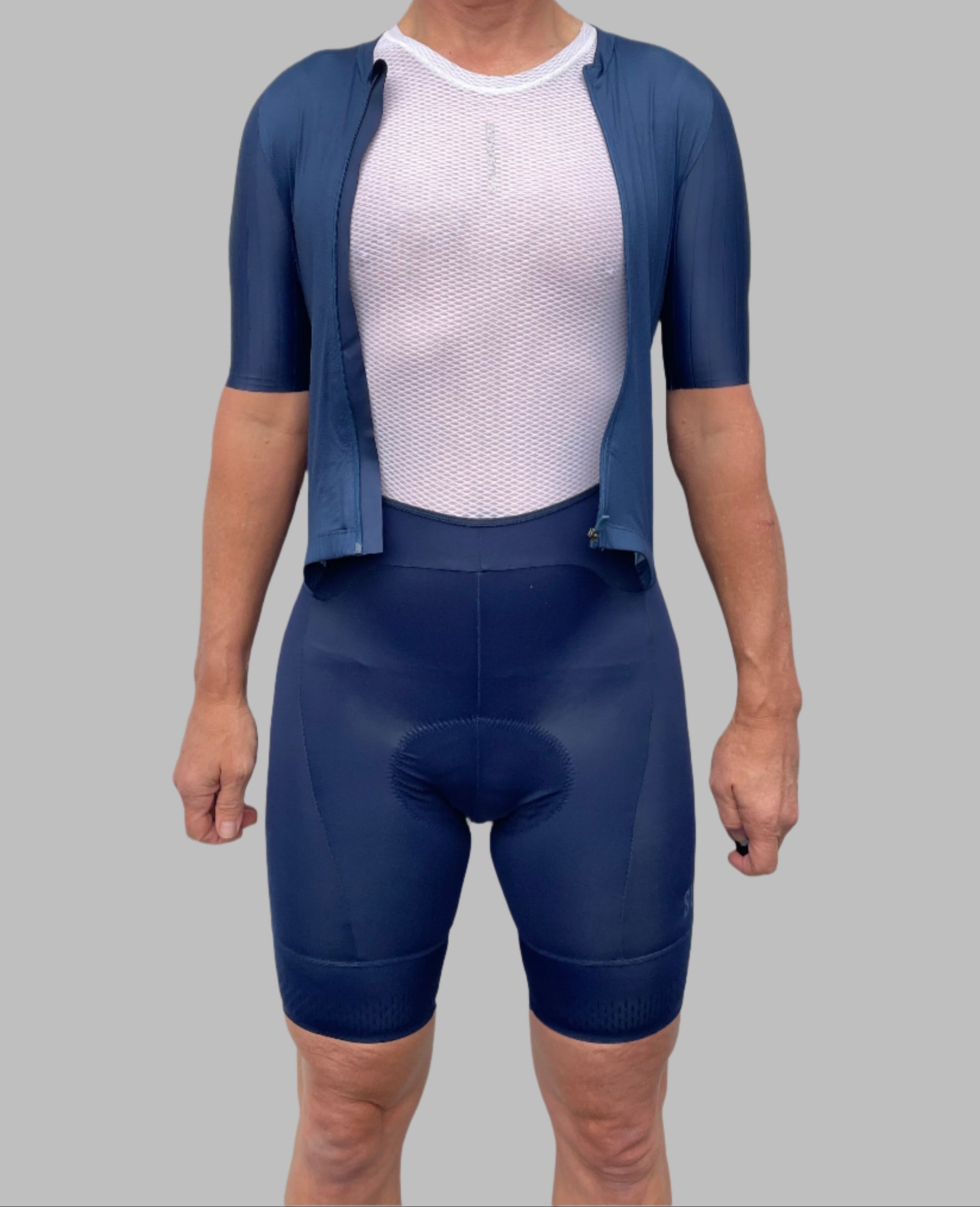 Men's Erodo 2.4 Cycling Skinsuit Navy Blue by Suarez | Cento Cycling