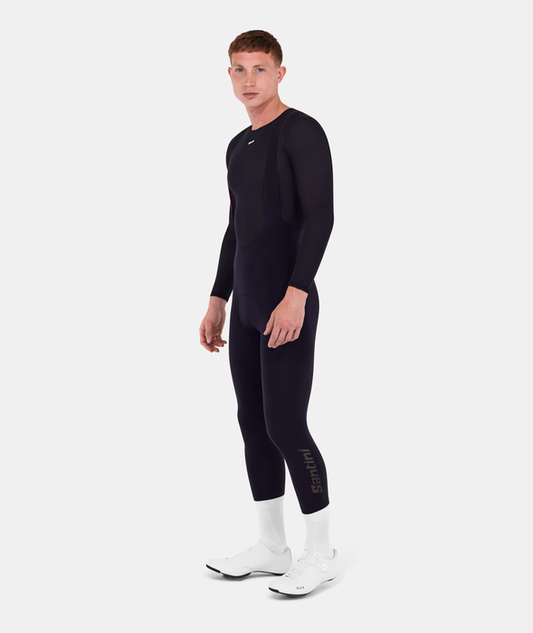 Unico Cool Weather Bib Tights Men Black by Santini