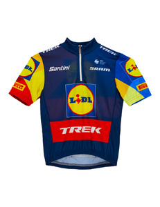fahrradbekleidung lidl 2024 Official 2024 Lidl-Trek Replica Kids Jersey by Santini