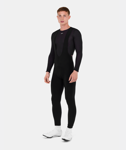 RTR Winter Thermal Bib Tights Men Black by Santini