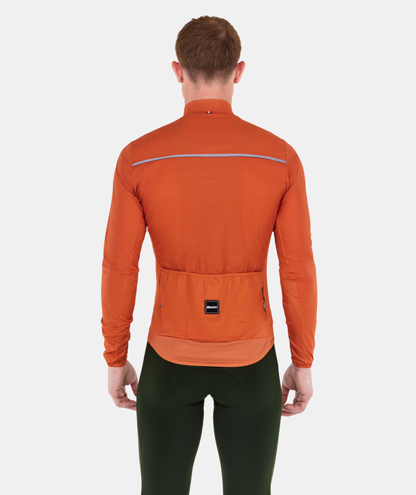 RTR Packable Men's Wind Jacket Rust by Santini