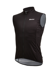 Nebula Windproof Cycling Vest Black by Santini