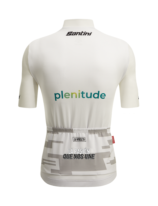 Official 2023 La Vuelta Best Young Rider Mens White Jersey by Santini