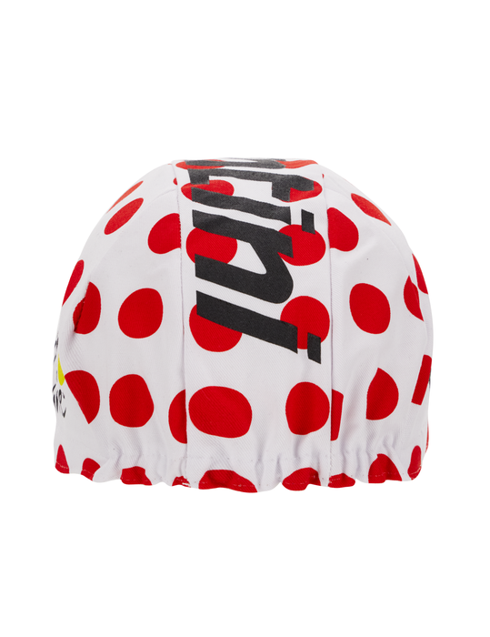 Official  Tour de France KOM Leader Polka Dot Cycling Cap by Santini