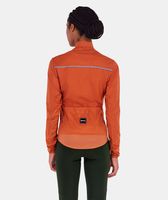 RTR Packable Men's Wind Jacket Rust by Santini