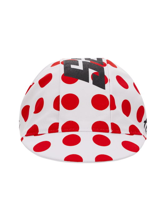 Official  Tour de France KOM Leader Polka Dot Cycling Cap by Santini