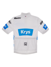 Official Tour de France Best Young Rider Leader Kids White Jersey by Santini