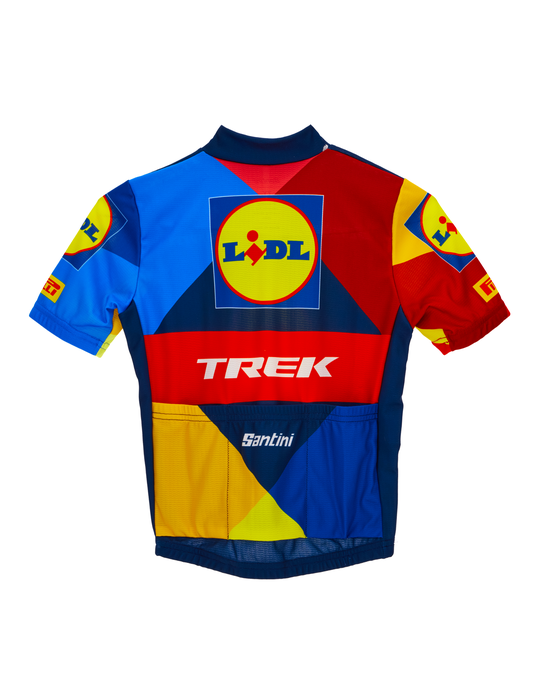 Official 2024 Lidl-Trek Replica Kids Jersey by Santini