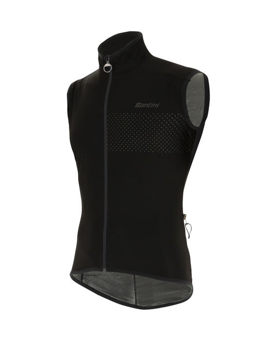 Guard Nimbus Wind/Water Proof Cycling Rain Vest Black by Santini