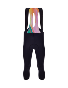 Unico Cool Weather Bib Tights Men Black by Santini