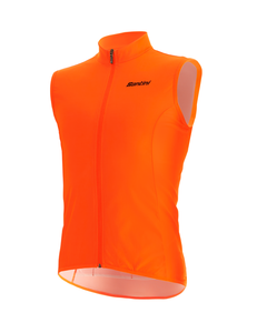 Nebula Windproof Cycling Vest Fluo Orange by Santini