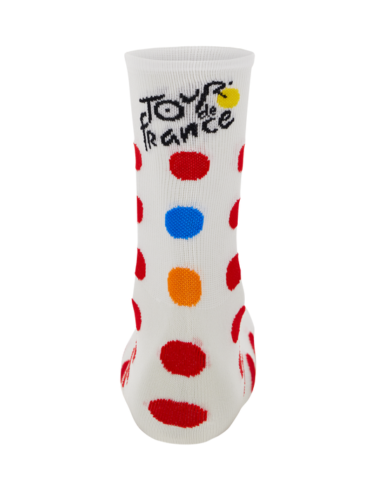 Official  Tour de France KOM Leader Polka Dot Socks by Santini