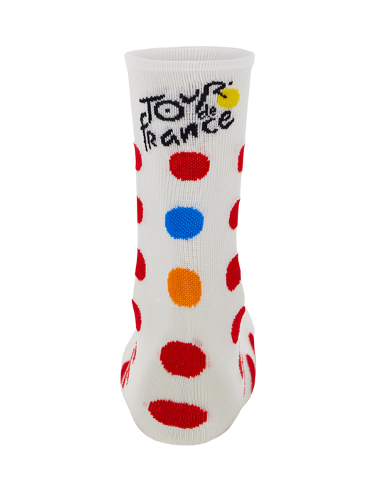 Official  Tour de France KOM Leader Polka Dot Socks by Santini