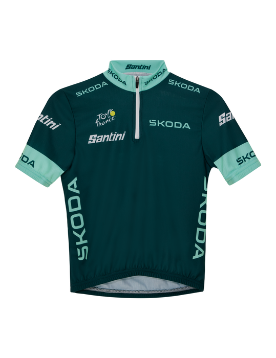 Official Tour de France Sprint Points Leader Kids Green Jersey by Santini