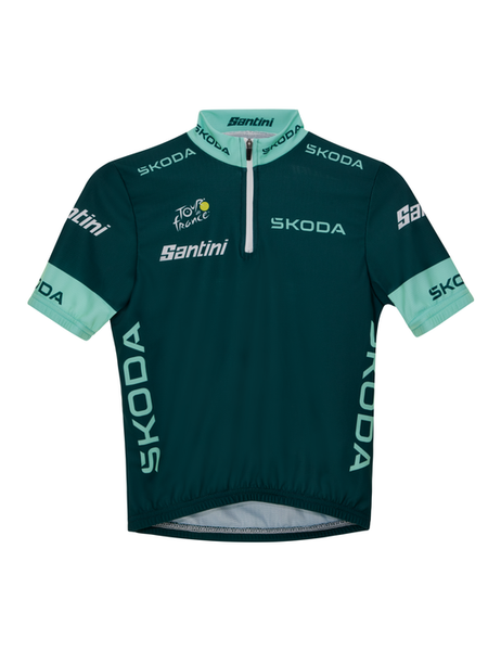 Maillot Cycliste Bianchi Martini Racing – Santini – Vert – Vintage – Taille L