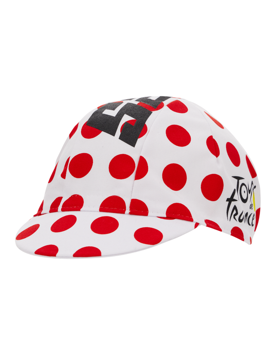 Official  Tour de France KOM Leader Polka Dot Cycling Cap by Santini