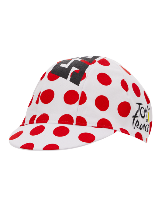 Official  Tour de France KOM Leader Polka Dot Cycling Cap by Santini