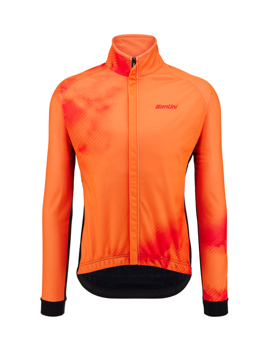 Pure Dye Thermal Wind Jacket in Orange by Santini
