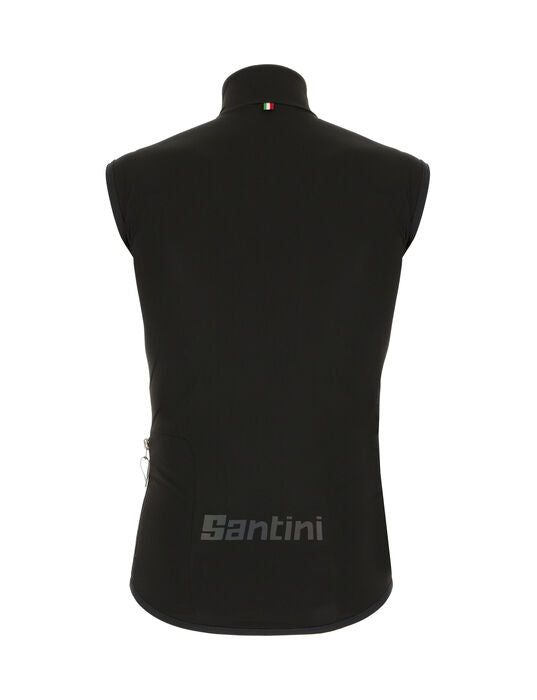 Guard Nimbus Wind/Water Proof Cycling Rain Vest Black by Santini