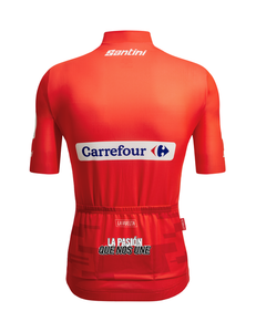 Official 2023 La Vuelta General Classification Leader Mens Red Jersey by Santini
