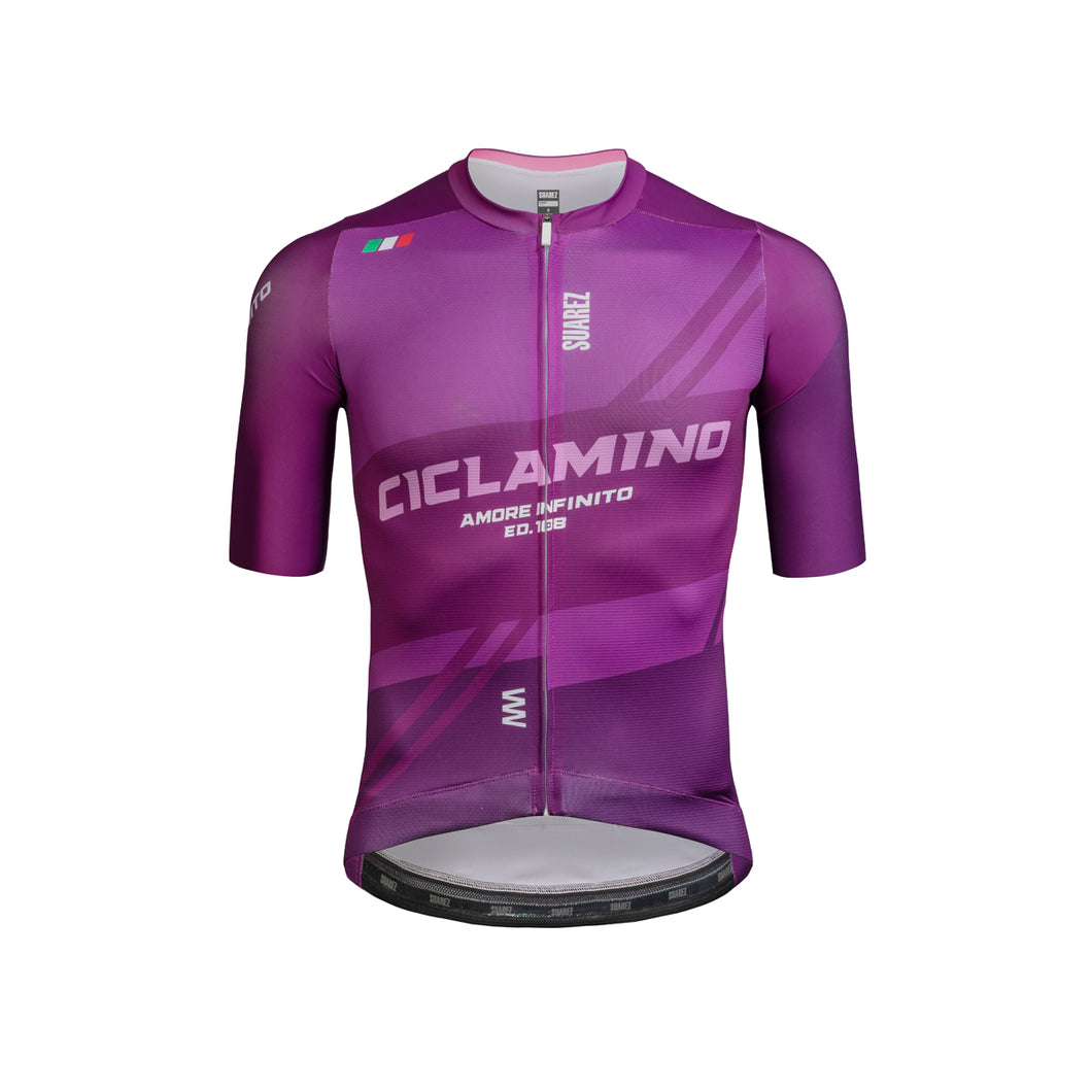 2025 Giro d'Italia Maglia Ciclamino 2.5 Mens Avant Short Sleeve Cycling Jersey by Suarez