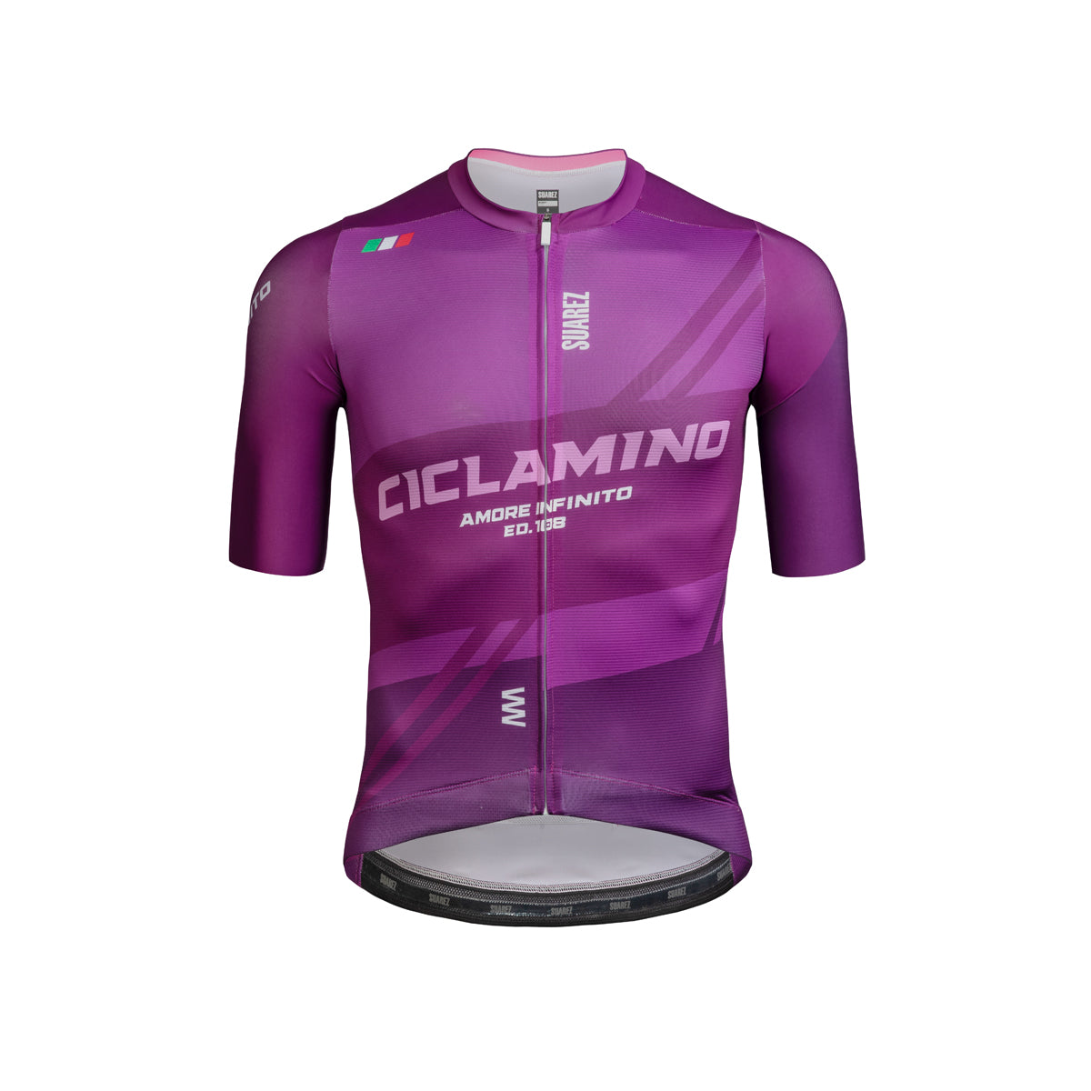 2025 Giro d'Italia Maglia Ciclamino 2.5 Mens Avant Short Sleeve Cycling Jersey by Suarez