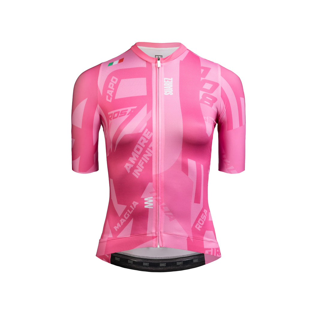 2025 Giro d'Italia Maglia Rosa 2.5 Womens Avant Short Sleeve Cycling Jersey by Suarez