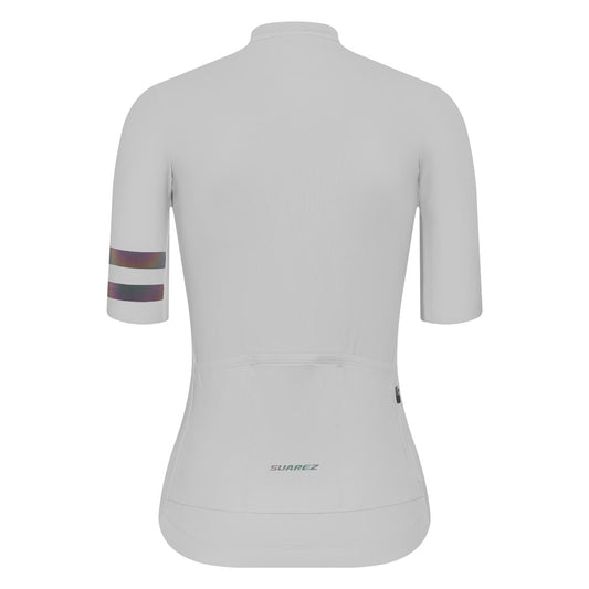 Solid Womens Avant Cycling Jersey White by Suarez