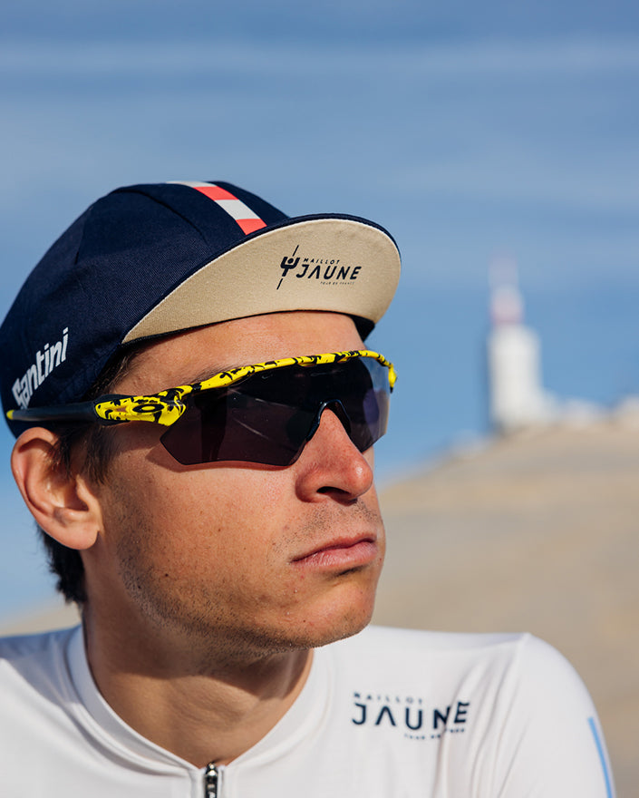 Official 2025 Tour de France MAILLOT JAUNE Mont Ventoux Cycling Cap by Santini