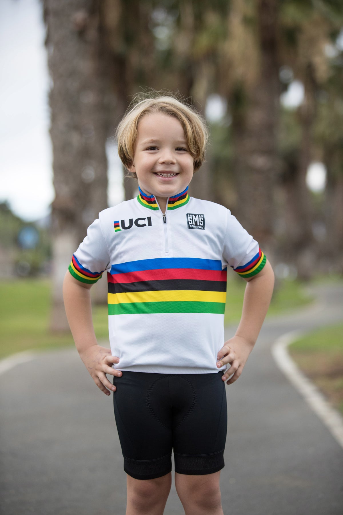 UCI WORLD CHAMPION - KID'S JERSEY by Santini