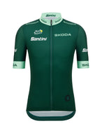 Official 2025 Tour de France Sprint Points Leader Mens Green Jersey by Santini