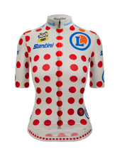 Official 2025 Tour de France Femmes Avec Zwift Womens Polka Dot Jersey by Santini