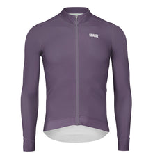 Rise Thermal Mens Long Sleeve Cycling Jersey in Dusk Purple by Suarez