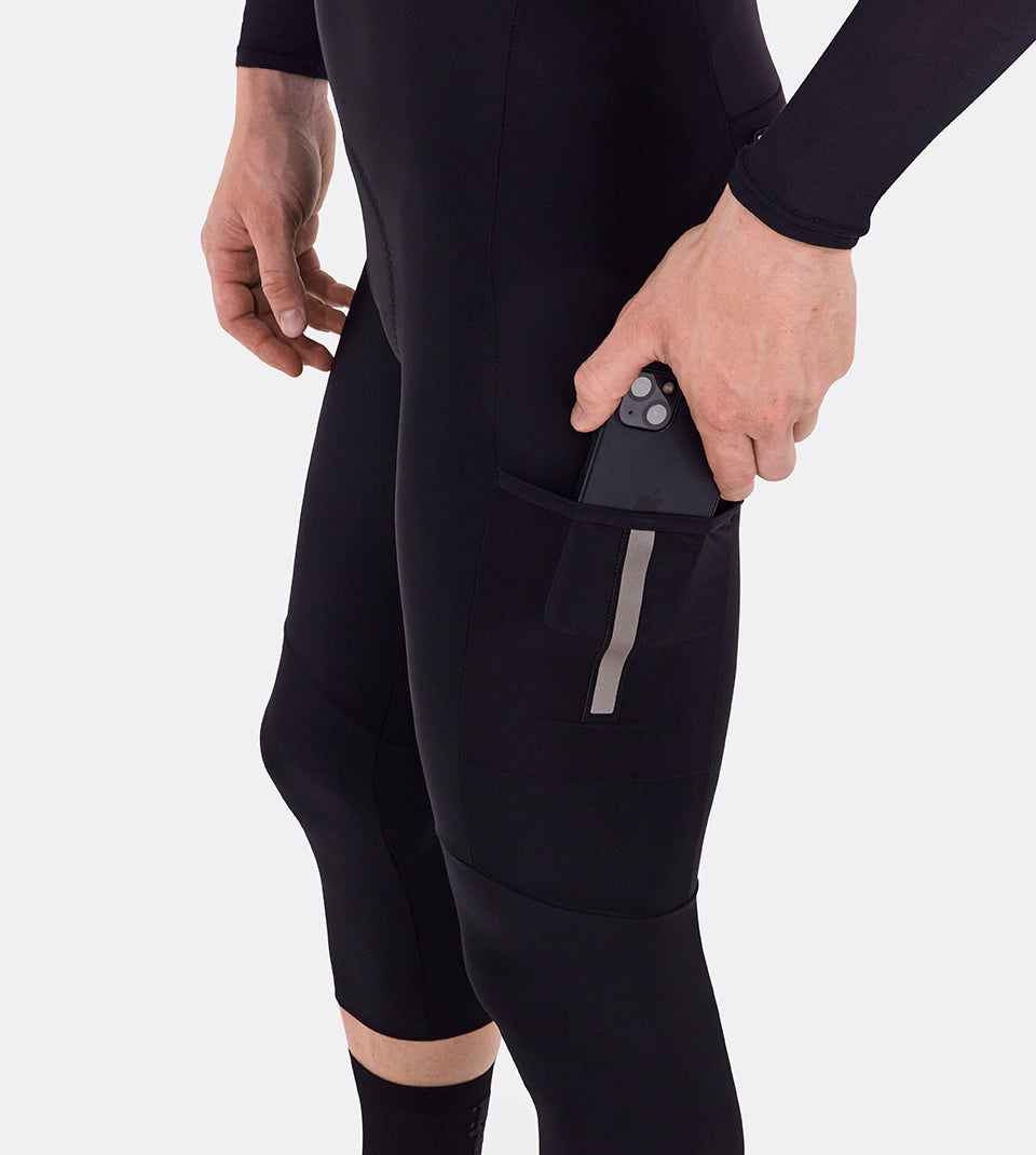 Santini Cargo 2 Mens 3/4 Bib Knickers in Black