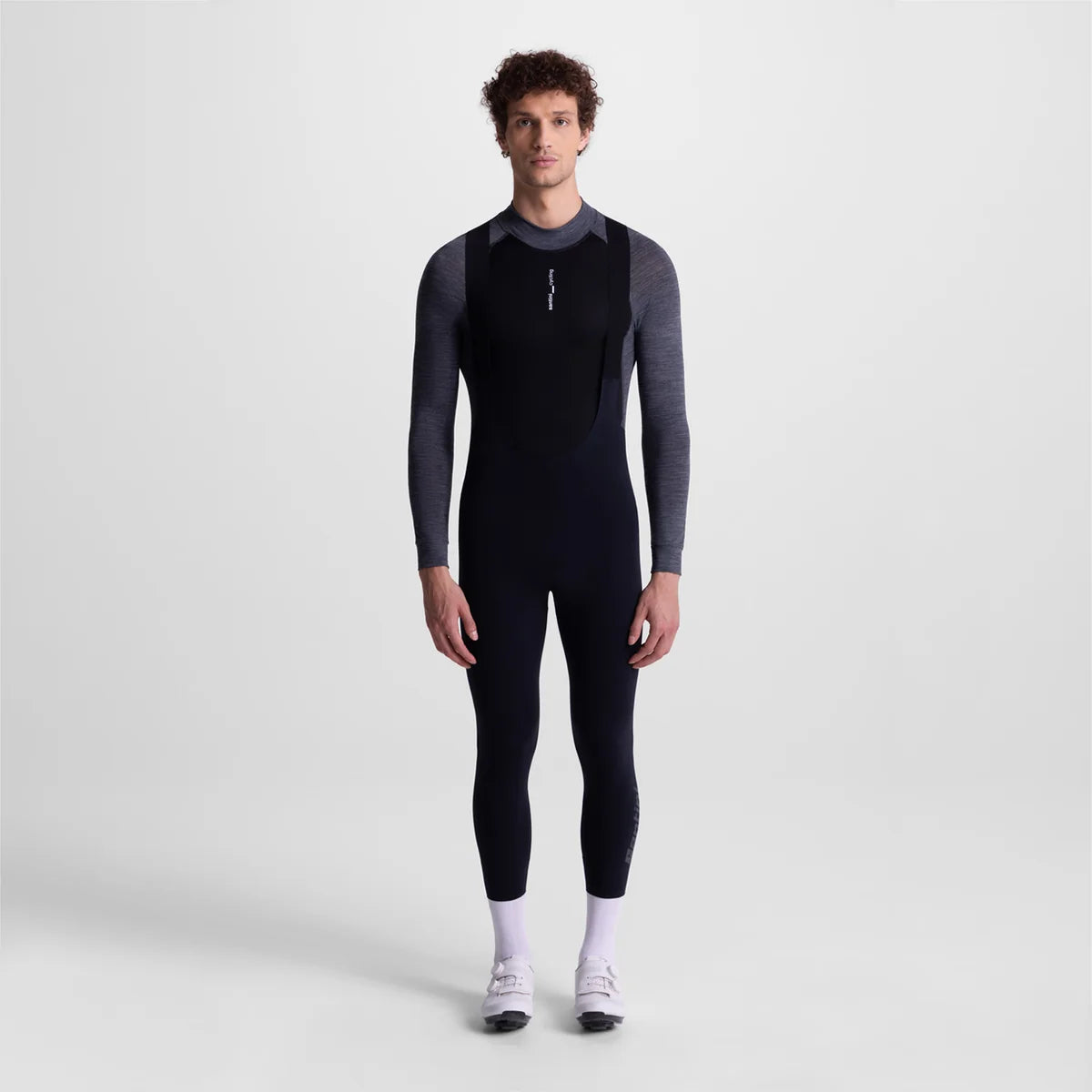 Santini Unico Edge 7/8 Bib Tights Black - Men