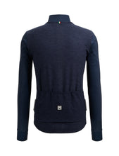 Colore Puro Long Sleeve Jersey - Navy Blue by Santini