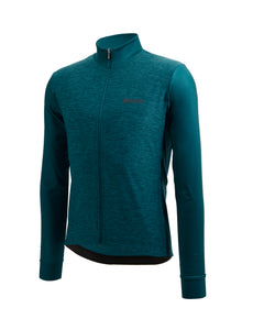 Colore Puro Long Sleeve Jersey - Teal by Santini