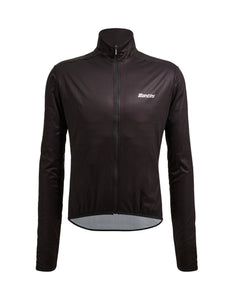 Nebula Packable Winter Cycling Jacket Black by Santini
