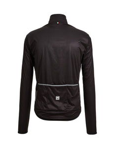 Nebula Packable Winter Cycling Jacket Black by Santini