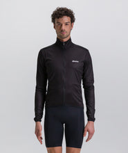 Nebula Packable Winter Cycling Jacket Black by Santini
