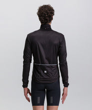 Nebula Packable Winter Cycling Jacket Black by Santini