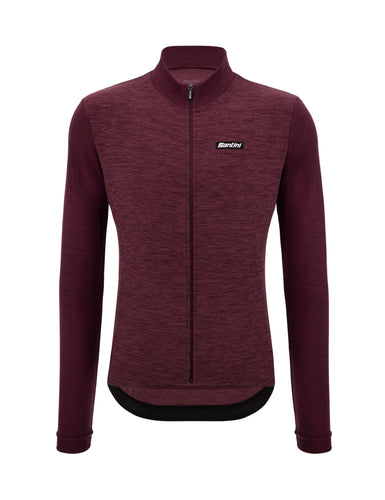 Pure Long Sleeve Jersey - Burgundy by Santini