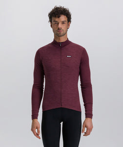 Pure Long Sleeve Jersey - Burgundy by Santini