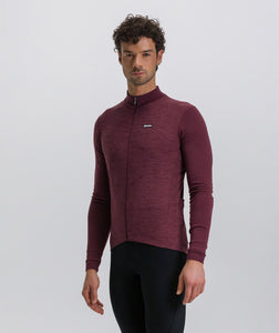 Pure Long Sleeve Jersey - Burgundy by Santini