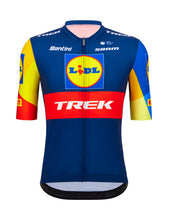 Official 2024 Lidl-Trek Short Sleeve Mens Fan Line Cycling Jersey by Santini