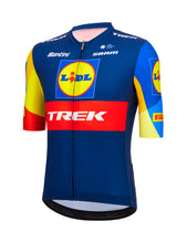 Official 2024 Lidl-Trek Short Sleeve Mens Fan Line Cycling Jersey by Santini